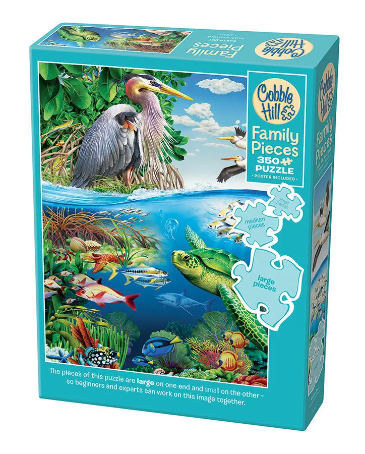 cobble-hill-family-pieces-350-earth-day-puzzle-350-teile-familie image 1