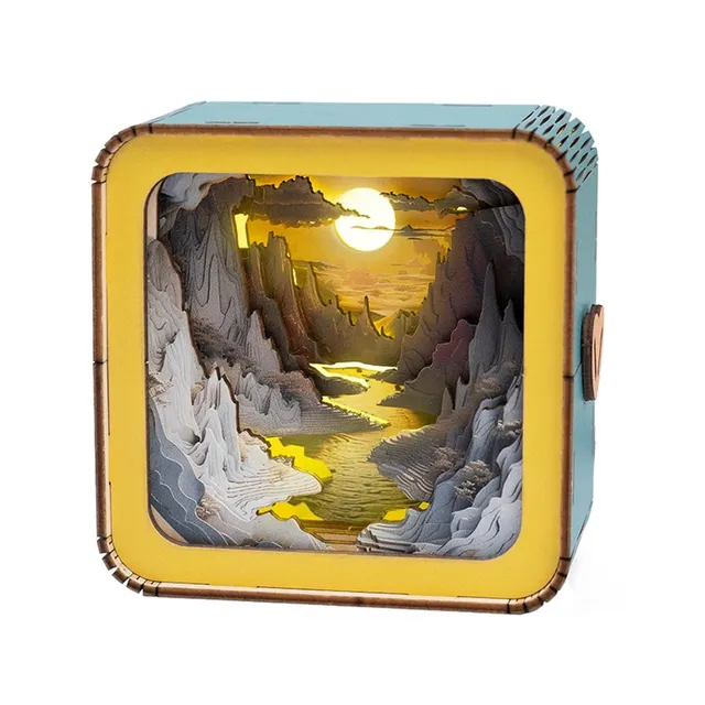 kaayee-night-light-long-river-sunset-3d-holzpuzzle-nachtlicht image 1