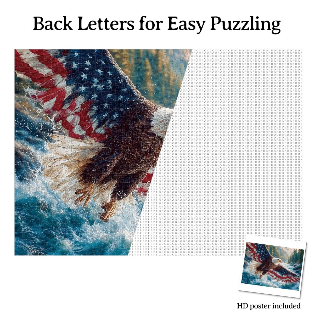 kaayee-flag-bald-eagle-1-puzzle-1000-teile-standard image 6