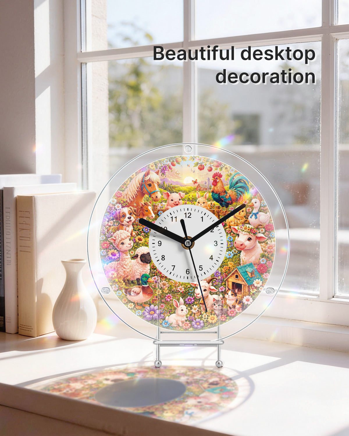 kaayee-farmyard-friends-puzzle-uhr-regular-size-acryl image 5