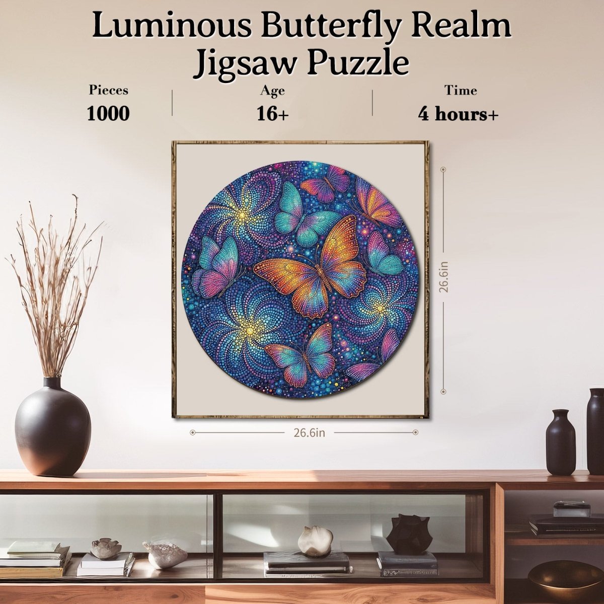 kaayee-cardboard-puzzle-luminous-butterfly-realm-1000-teile image 6
