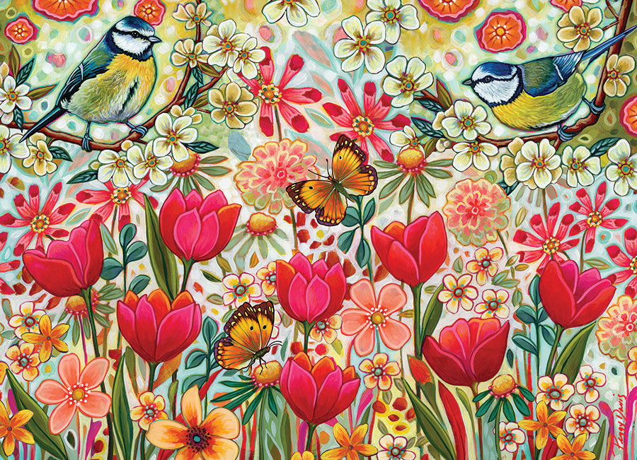 cobble-hill-puzzle-500-teile-shooting-the-breeze-v-gel-garten image 2
