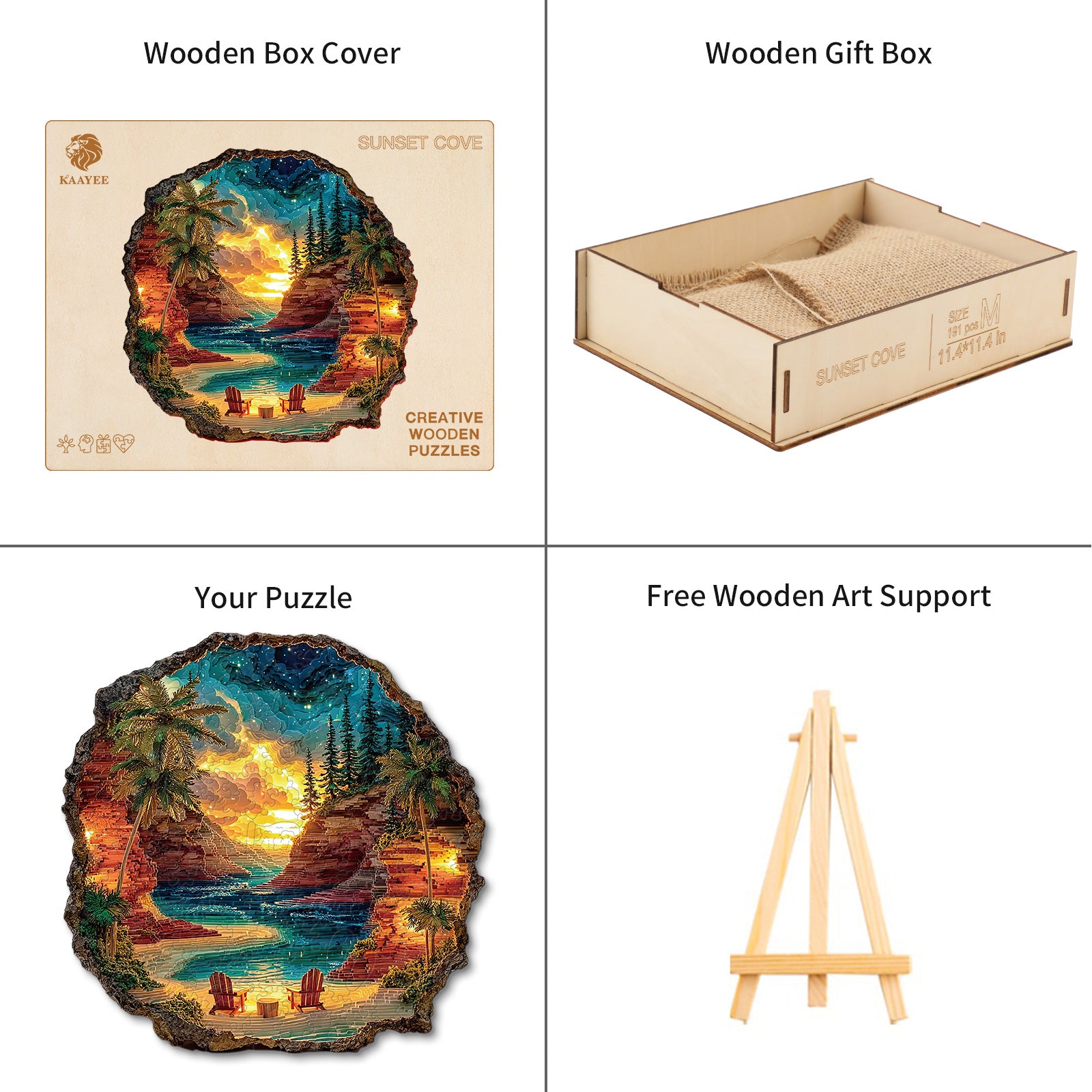 kaayee-wooden-puzzle-sunset-cove-holzpuzzle-landschaft image 4