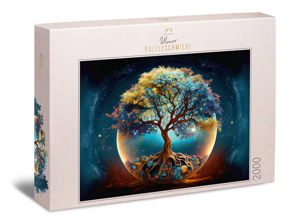 ulmer-puzzleschmiede-puzzle-2000-teile-baum-des-lebens-mystisch image 1