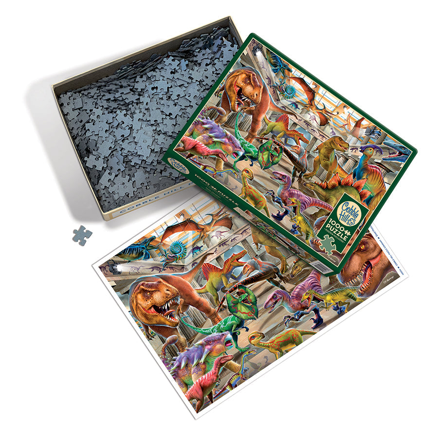 cobble-hill-1000-piece-dino-museum-puzzle-1000-teile-dinosaurier image 3