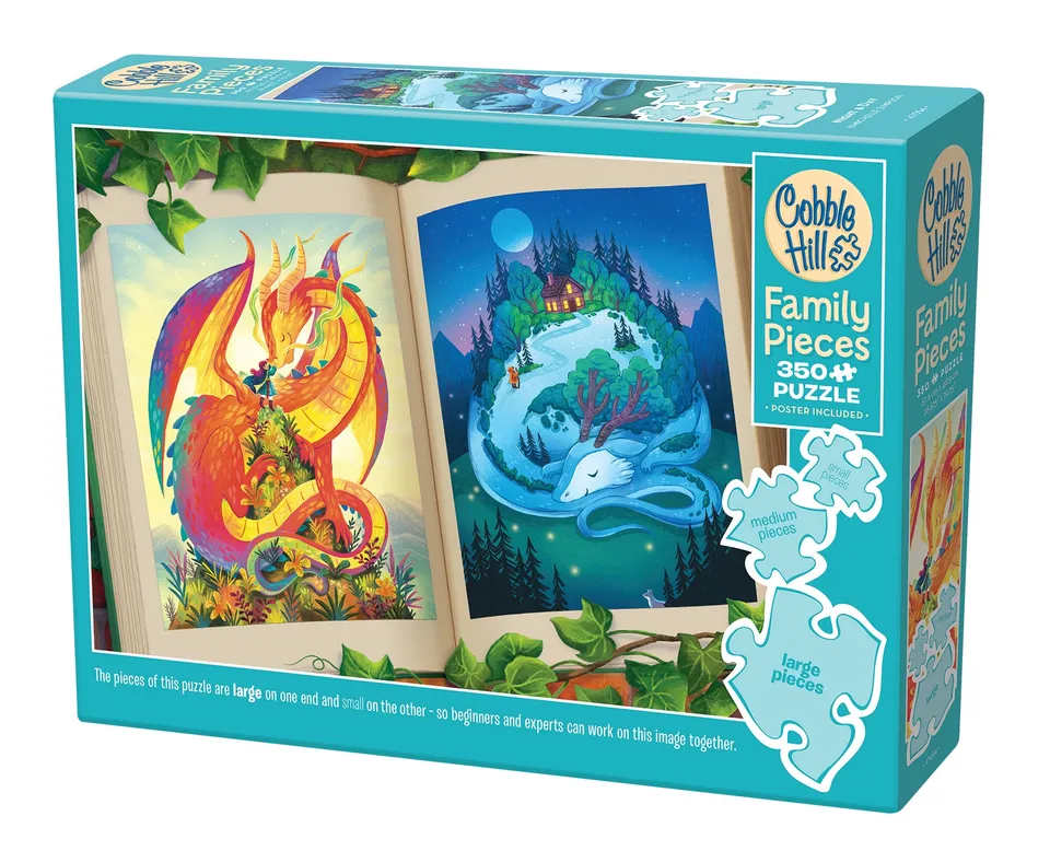 cobble-hill-family-pieces-350-night-day-puzzle-350-teile-drachen image 1