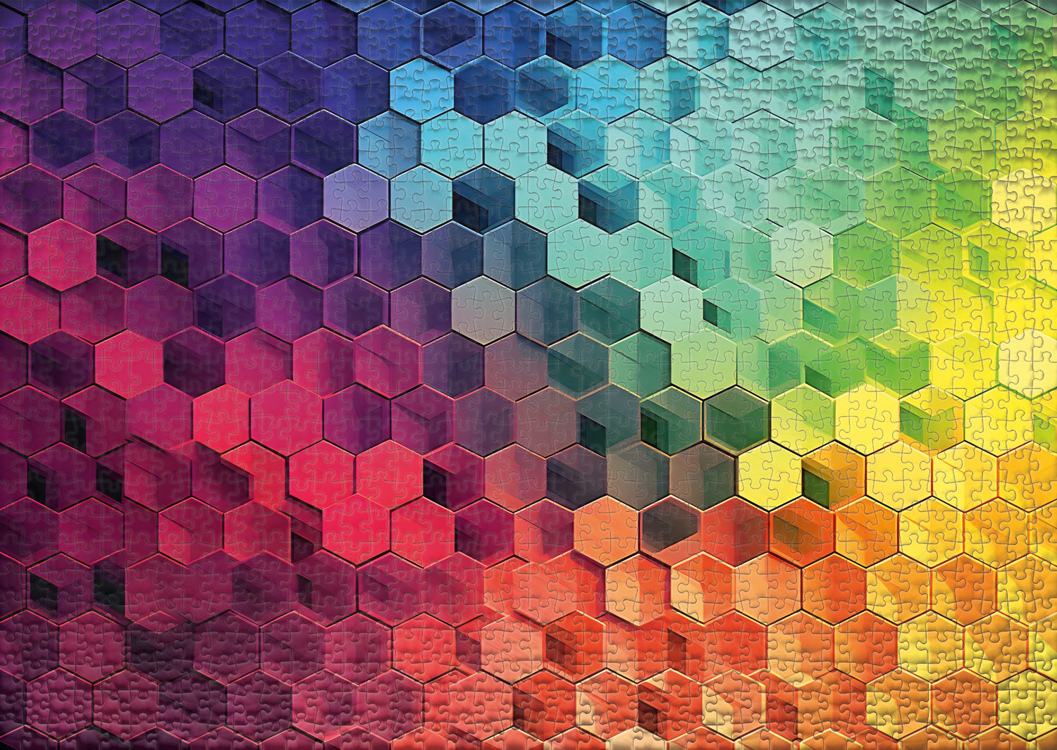 ulmer-puzzleschmiede-spektrum-puzzle-1000-teile-farben-waben image 2