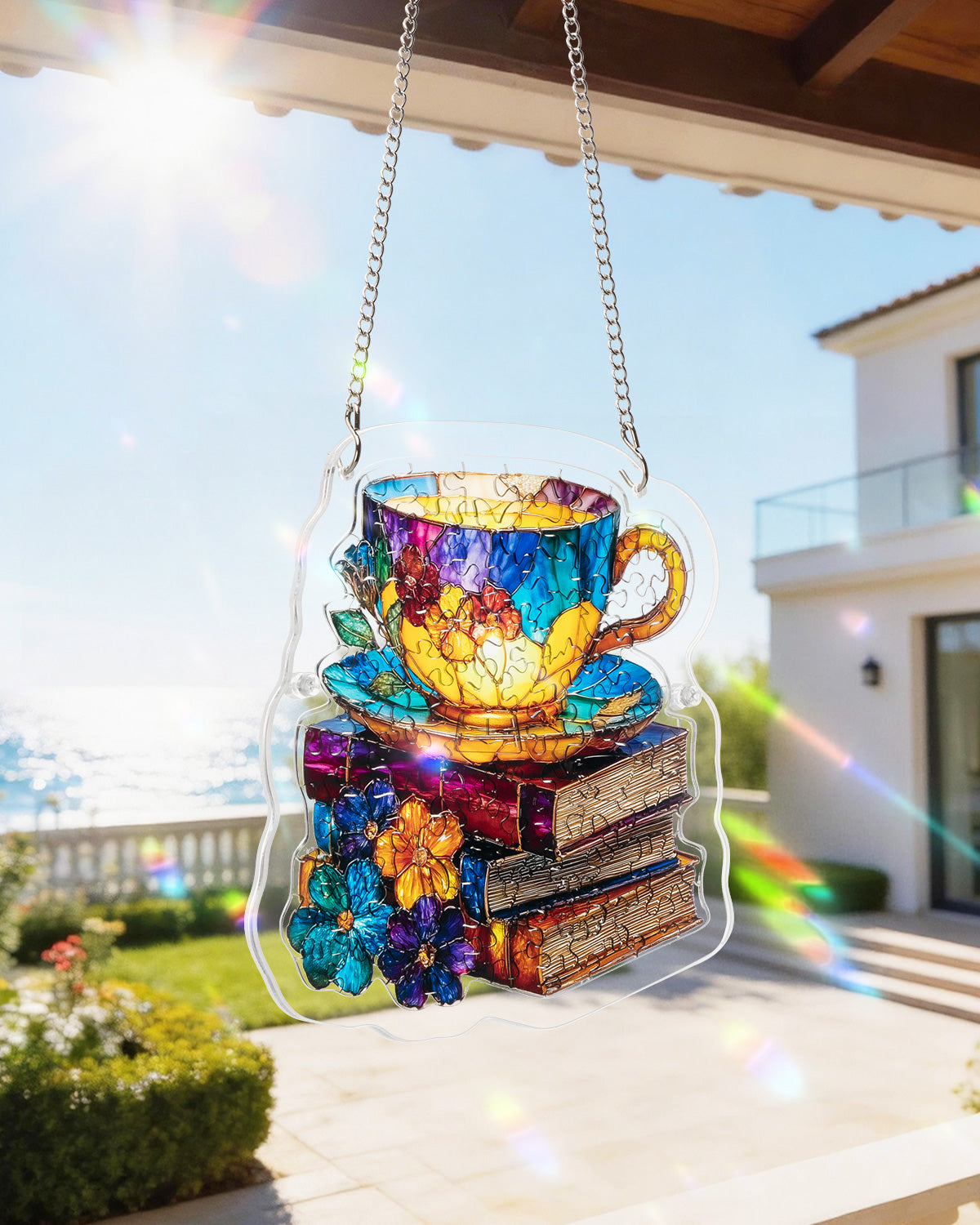kaayee-suncatcher-radiant-bloom-teetasse-puzzle-medium-acryl image 8