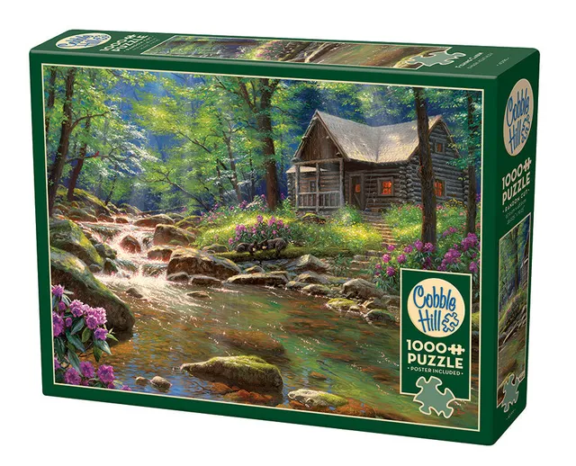cobble-hill-1000-piece-fishing-cabin-puzzle-1000-teile-h-tte image 1
