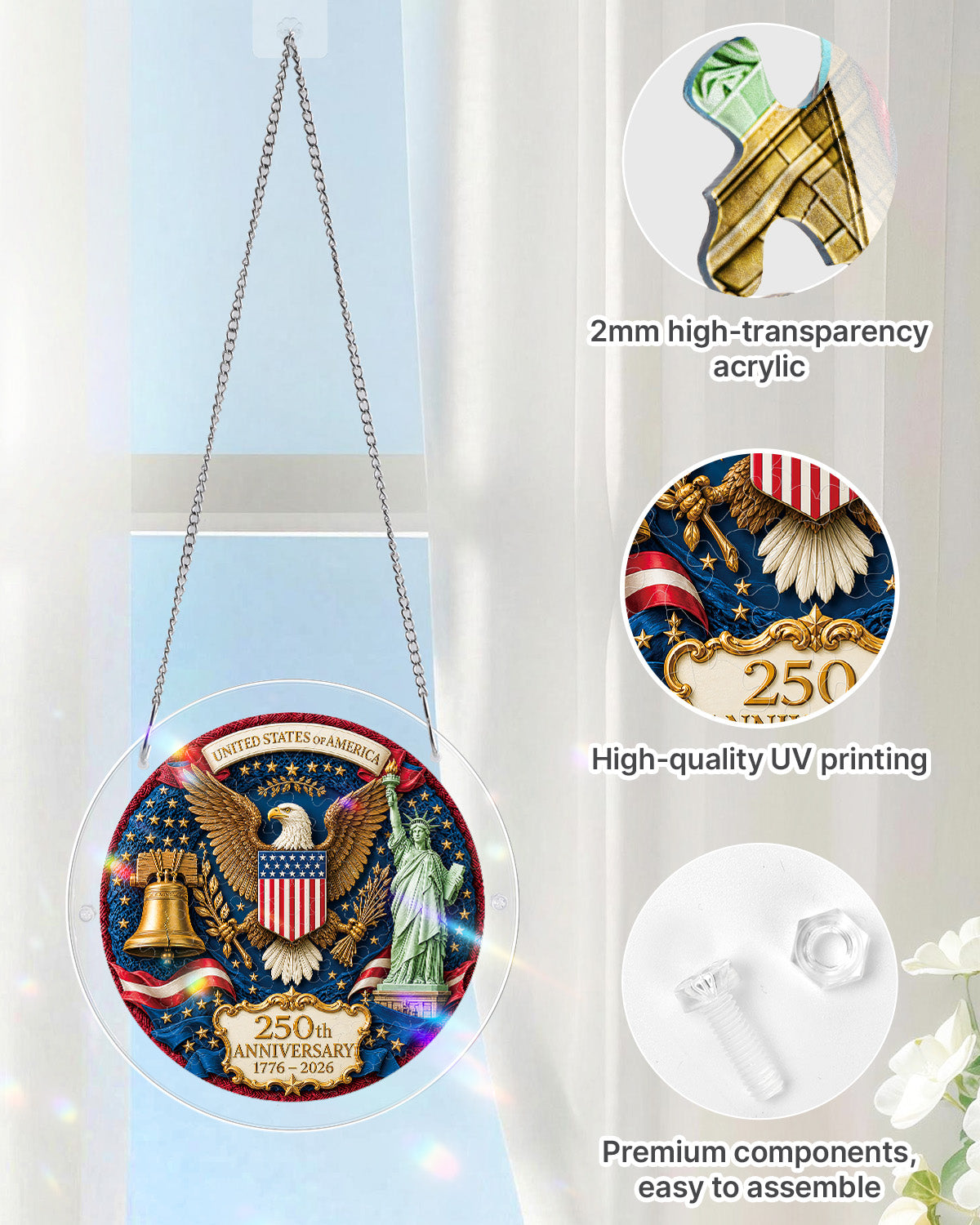 kaayee-suncatcher-puzzle-glory-of-america-fensterbild-20-8-cm image 4