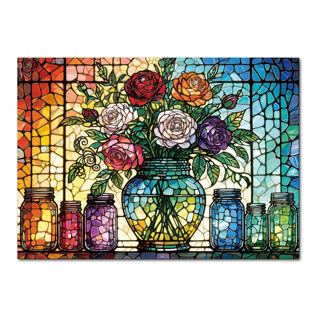 kaayee-cardboard-puzzle-blooming-radiance-1000-teile-standard image 1