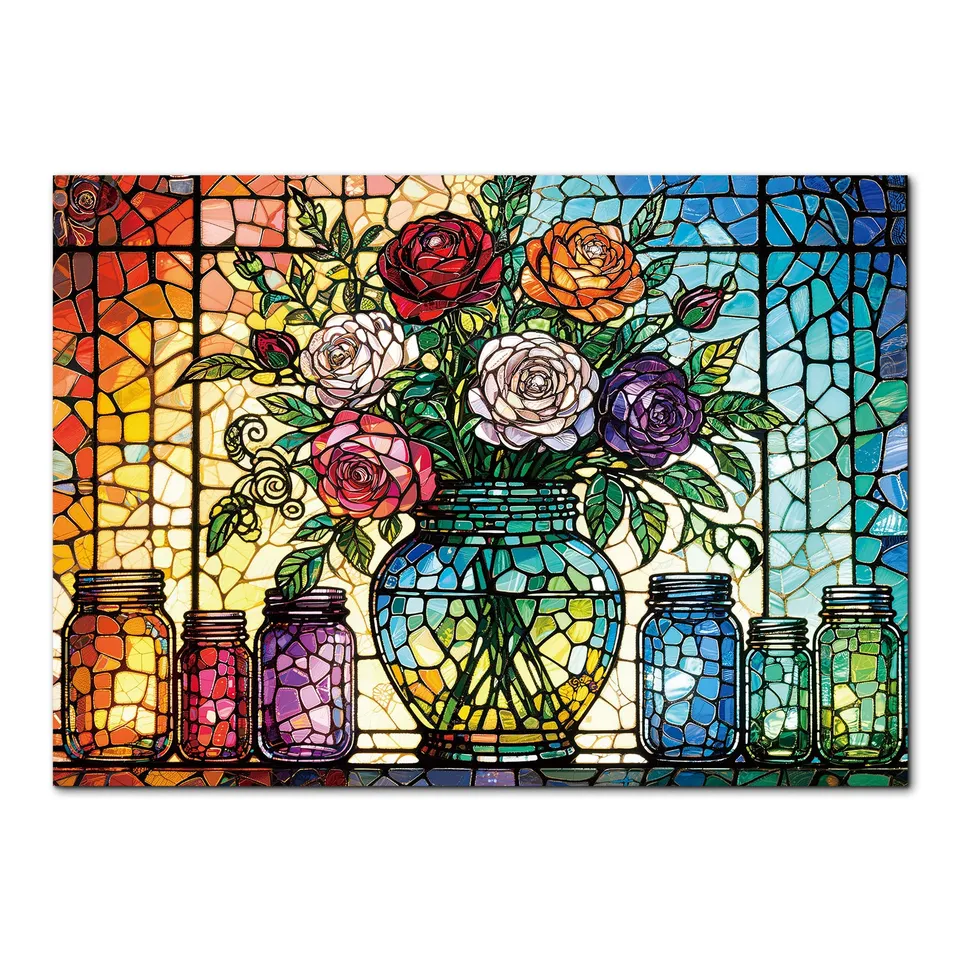 kaayee-cardboard-puzzle-blooming-radiance-1000-teile-standard image 1