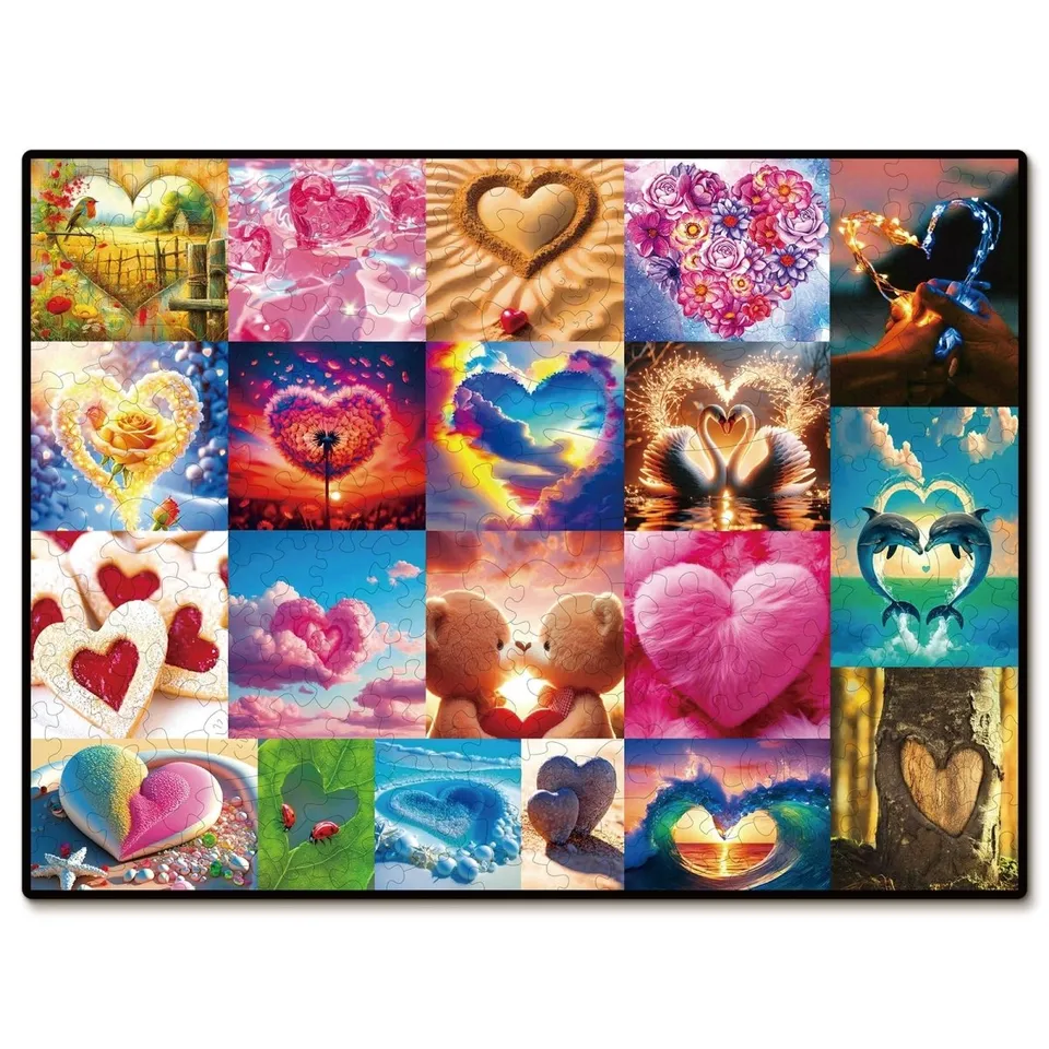 kaayee-love-is-everywhere-holzpuzzle-medium-herz image 1