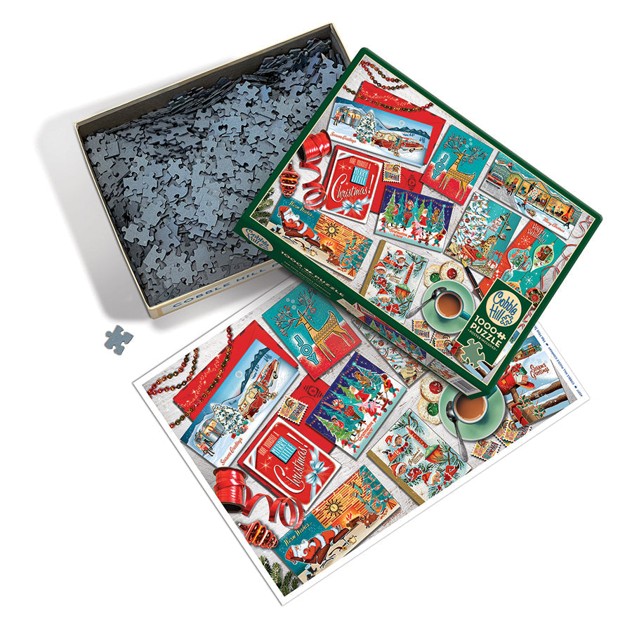 cobble-hill-1000-piece-mid-mod-season-s-greetings-retro image 3