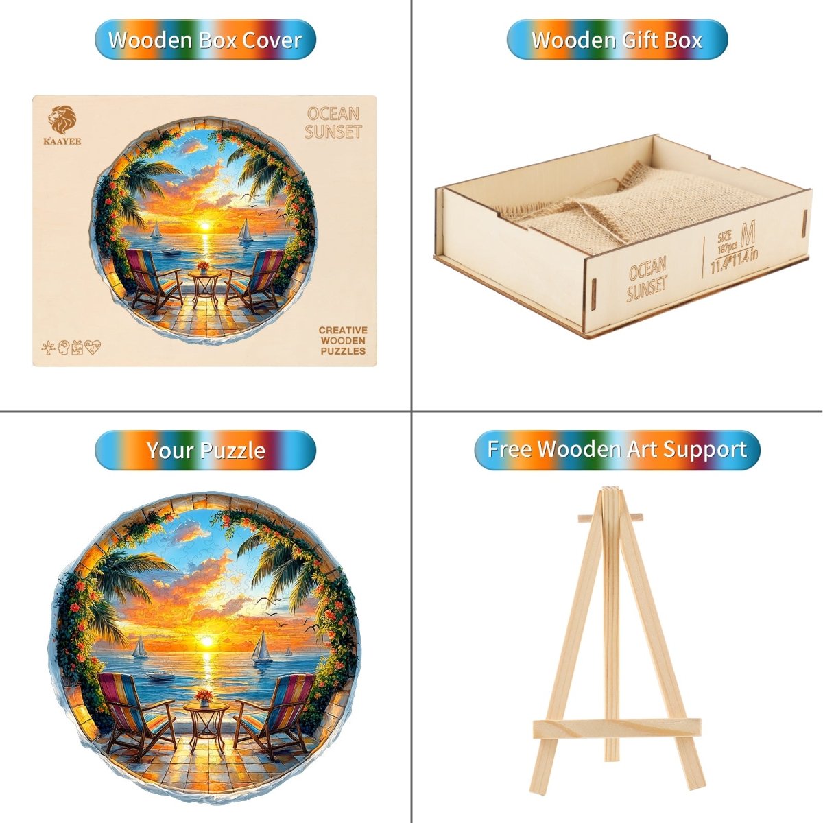 kaayee-ocean-sunset-holzpuzzle-rund-medium-ozean image 3