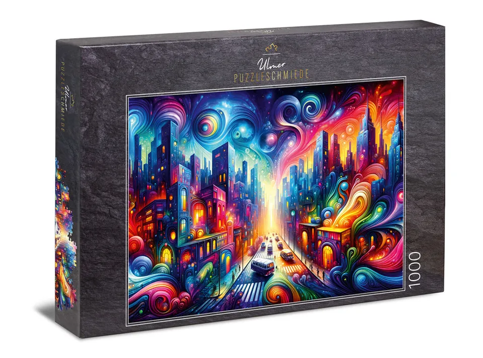 ulmer-puzzleschmiede-electric-avenue-puzzle-1000-teile-stadt image 1
