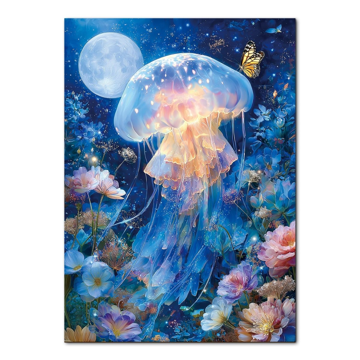 kaayee-moonlit-jellyfish-puzzle-1000-teile-eco-white-board image 1