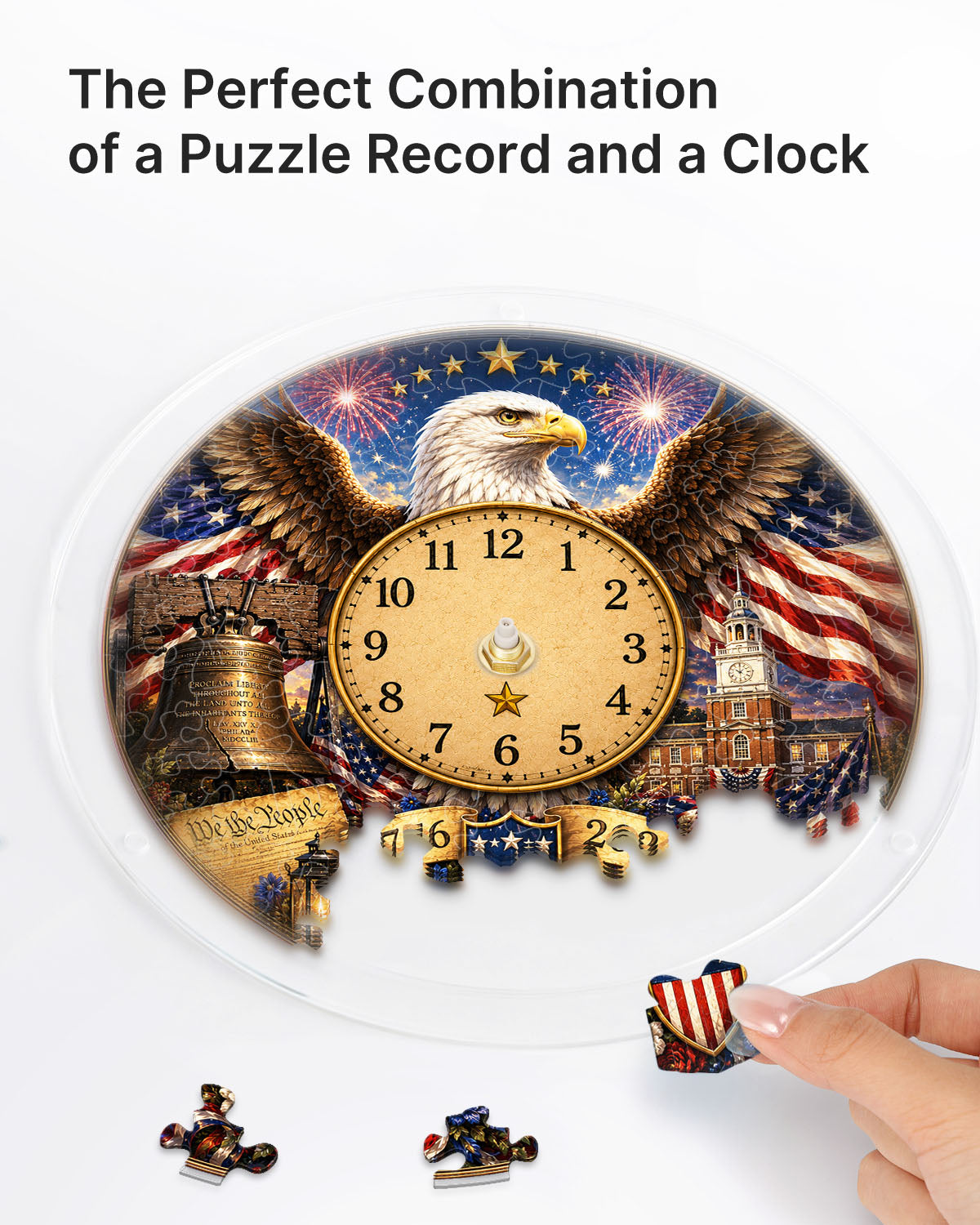 kaayee-ode-to-the-free-eagle-puzzle-uhr-regular-acryl image 2