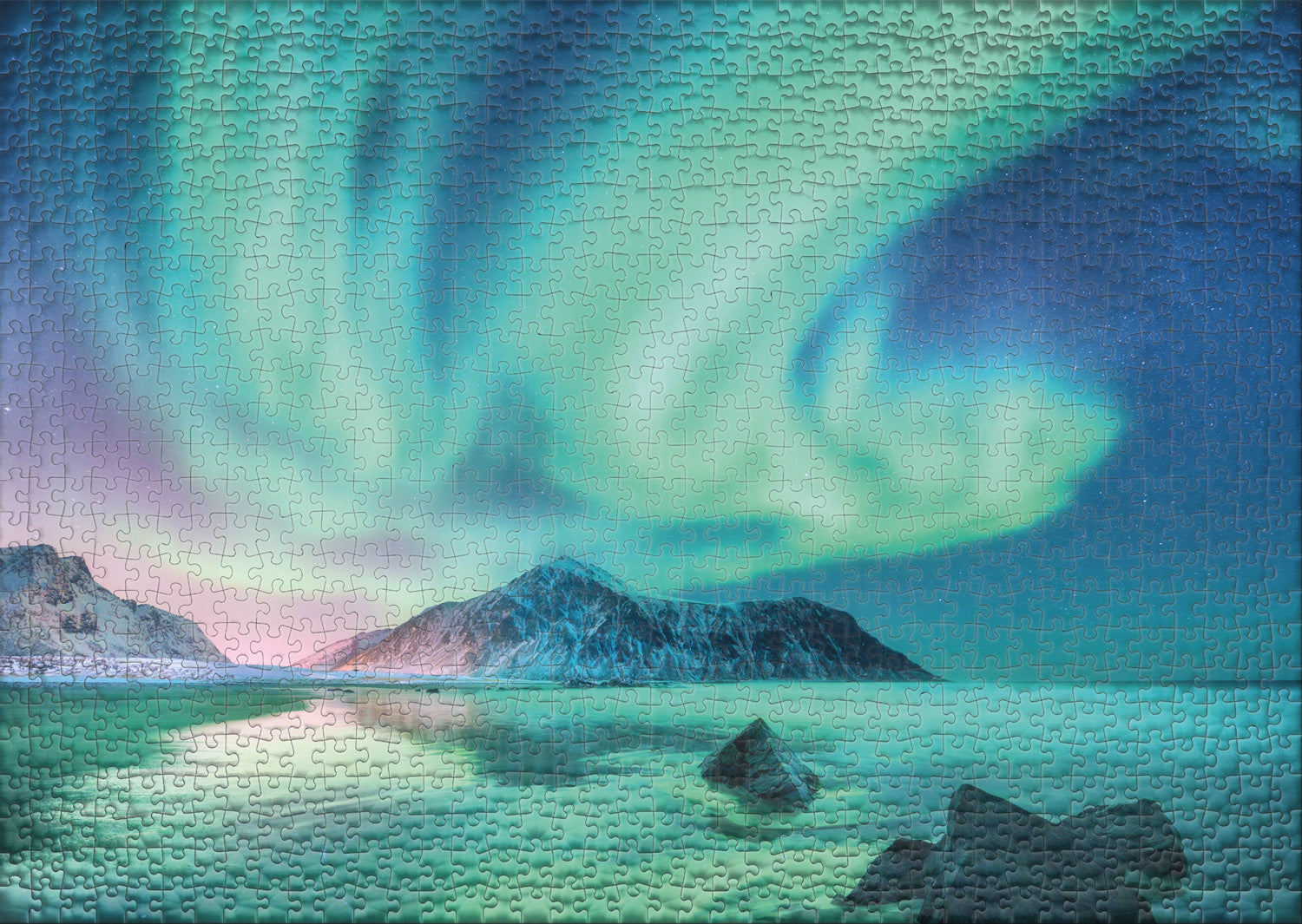 ulmer-puzzleschmiede-polarnacht-puzzle-1000-teile-polarlichter image 2
