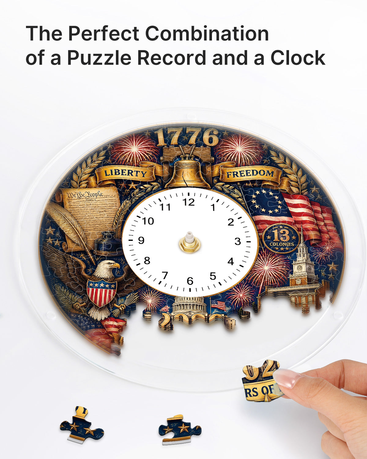 kaayee-250-years-of-freedom-acryl-puzzle-uhr-regular-size image 2