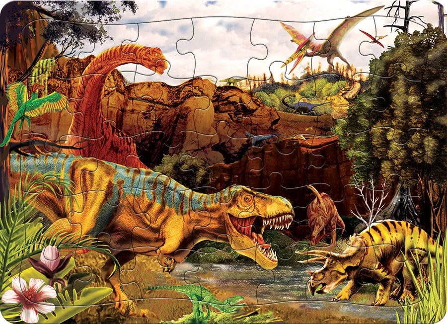cobble-hill-tray-puzzles-dino-story-rahmenpuzzle-35-teile-dinos image 1