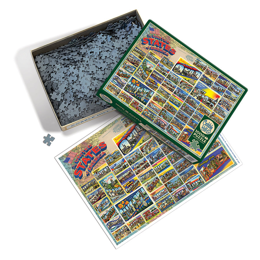 cobble-hill-1000-piece-vintage-american-postcards-puzzle-1000t image 3