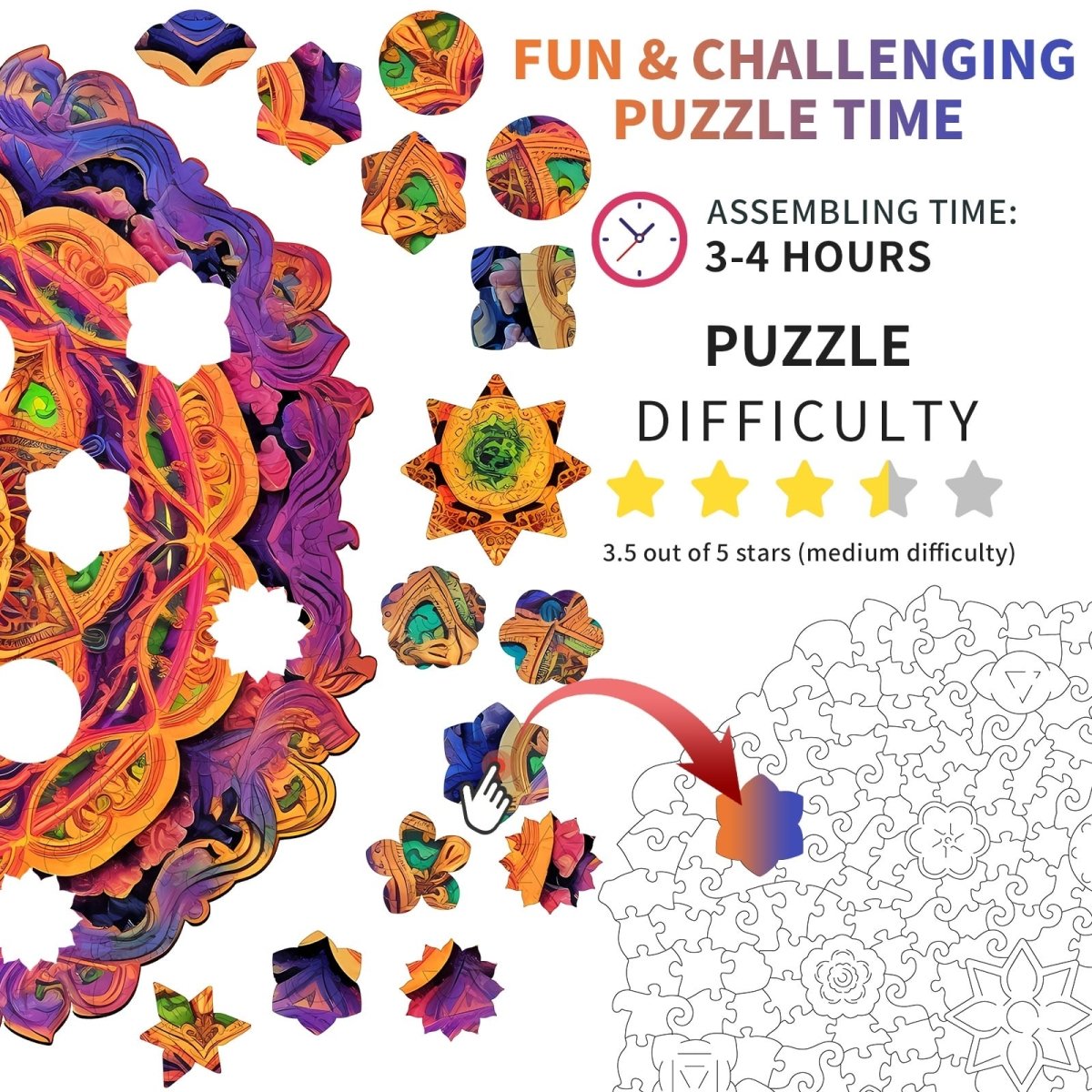 kaayee-wooden-puzzle-mandala-4-holzpuzzle-small-geometrisch image 4