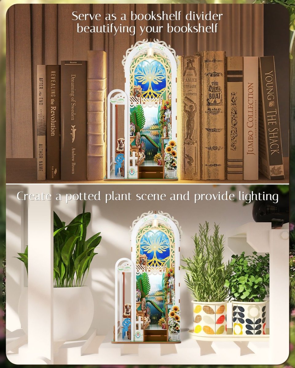 kaayee-book-nook-kit-swing-garden-3d-puzzle-holz-miniatur-led image 5