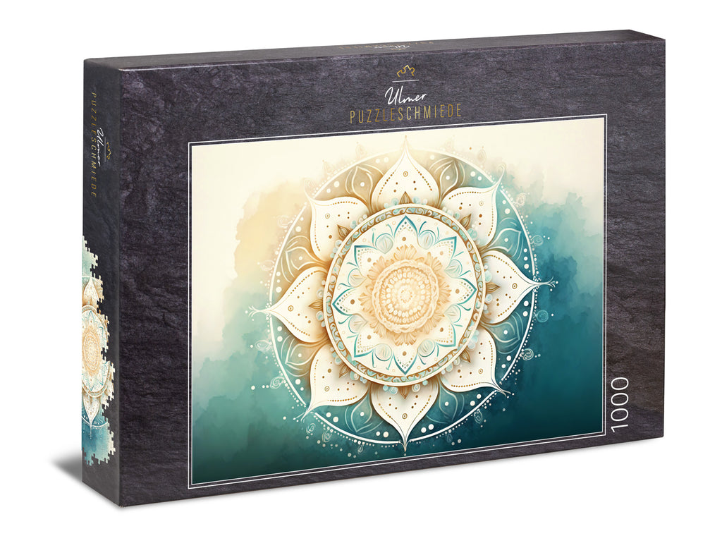 ulmer-puzzleschmiede-puzzle-1000-teile-aquarell-mandala-wei image 1