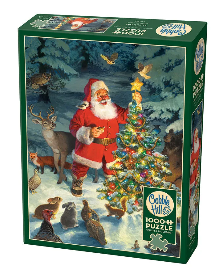 cobble-hill-1000-piece-santa-s-tree-puzzle-1000-teile-weihnachten image 1