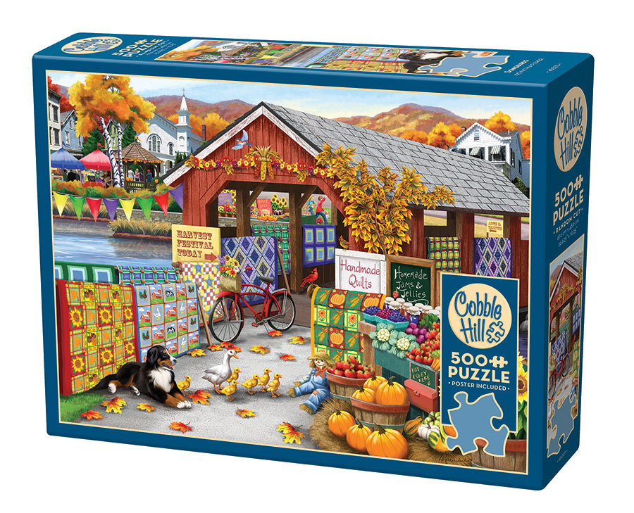 cobble-hill-500-piece-harvest-festival-puzzle-500-teile-herbst image 1