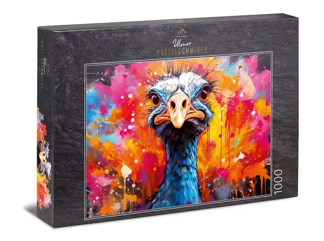 ulmer-puzzleschmiede-puzzle-1000-teile-bitte-l-cheln-strau image 1