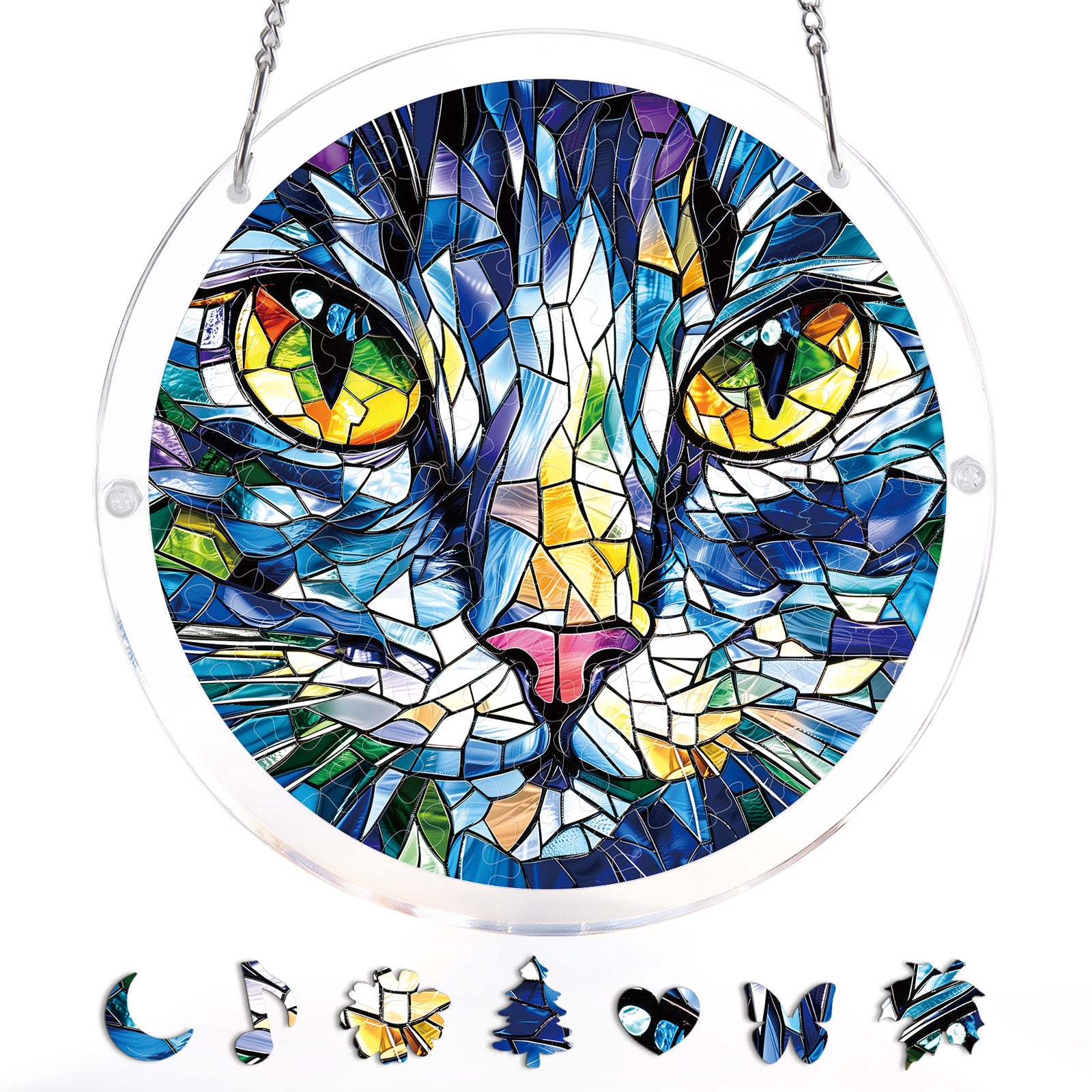 kaayee-mosaic-cat-suncatcher-fensterbild-medium-katze image 3