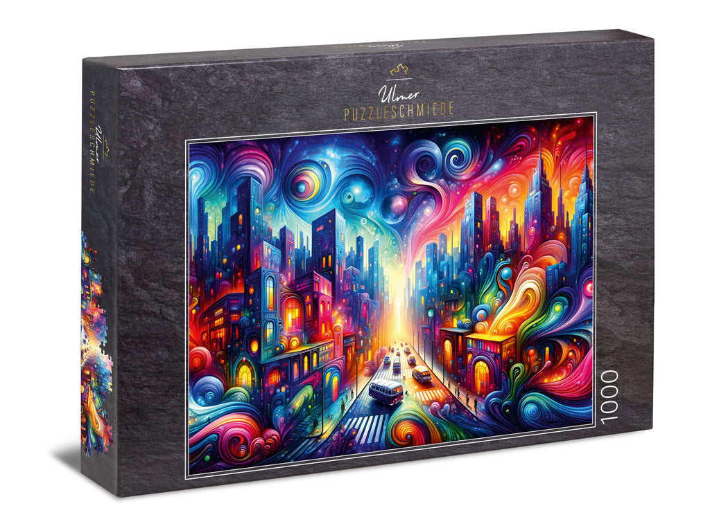 ulmer-puzzleschmiede-electric-avenue-puzzle-1000-teile-stadt image 1