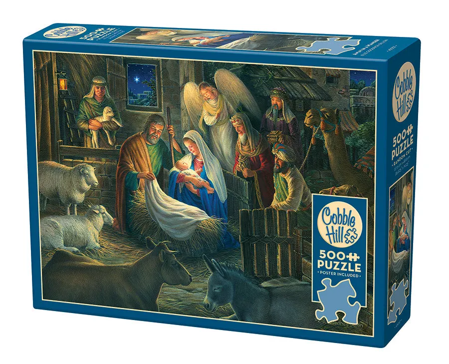 cobble-hill-500-piece-away-in-a-manger-puzzle-500-teile-krippe image 1