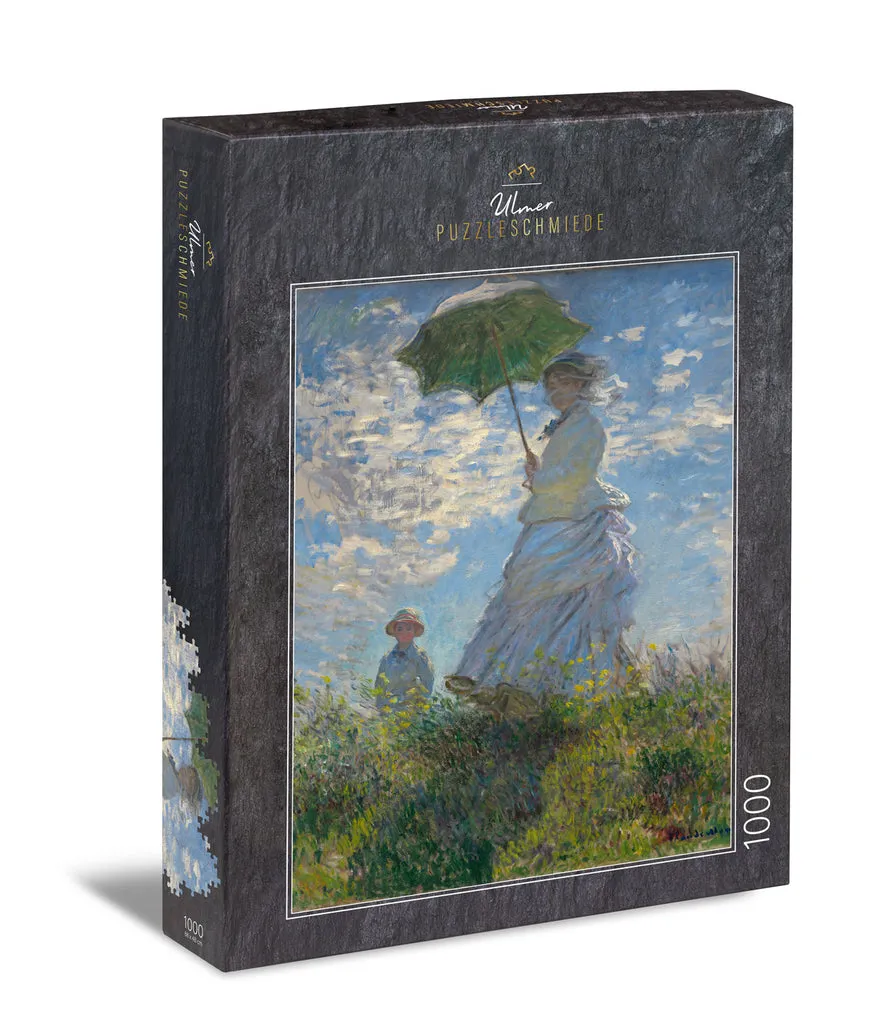 ulmer-puzzleschmiede-monet-spaziergang-puzzle-1000-teile-kunst image 1