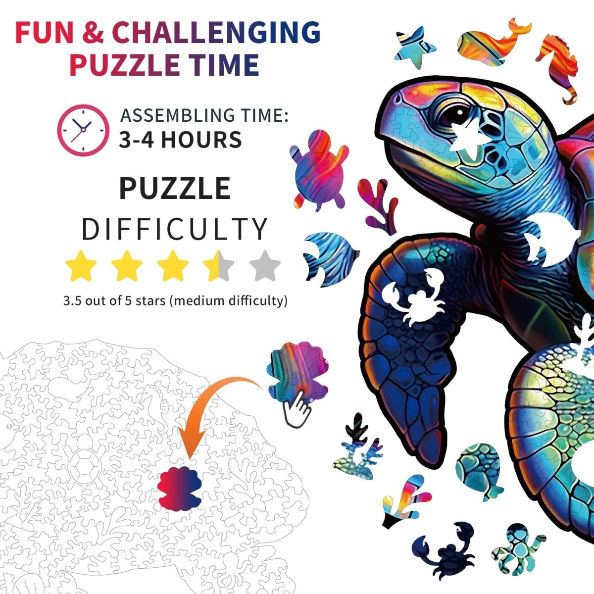 kaayee-leisure-turtle-holzpuzzle-small-pocket-escape image 4
