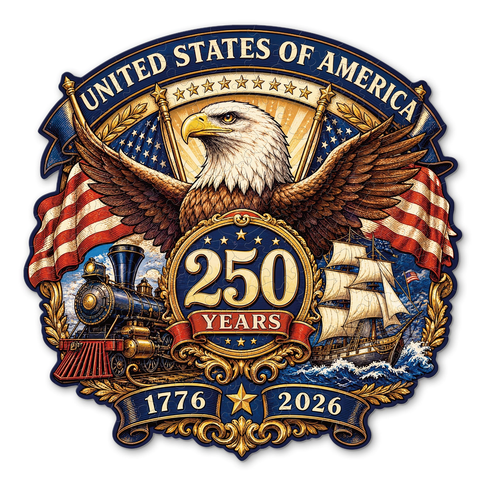 kaayee-liberty-eagle-holzpuzzle-250-teile-medium image 1