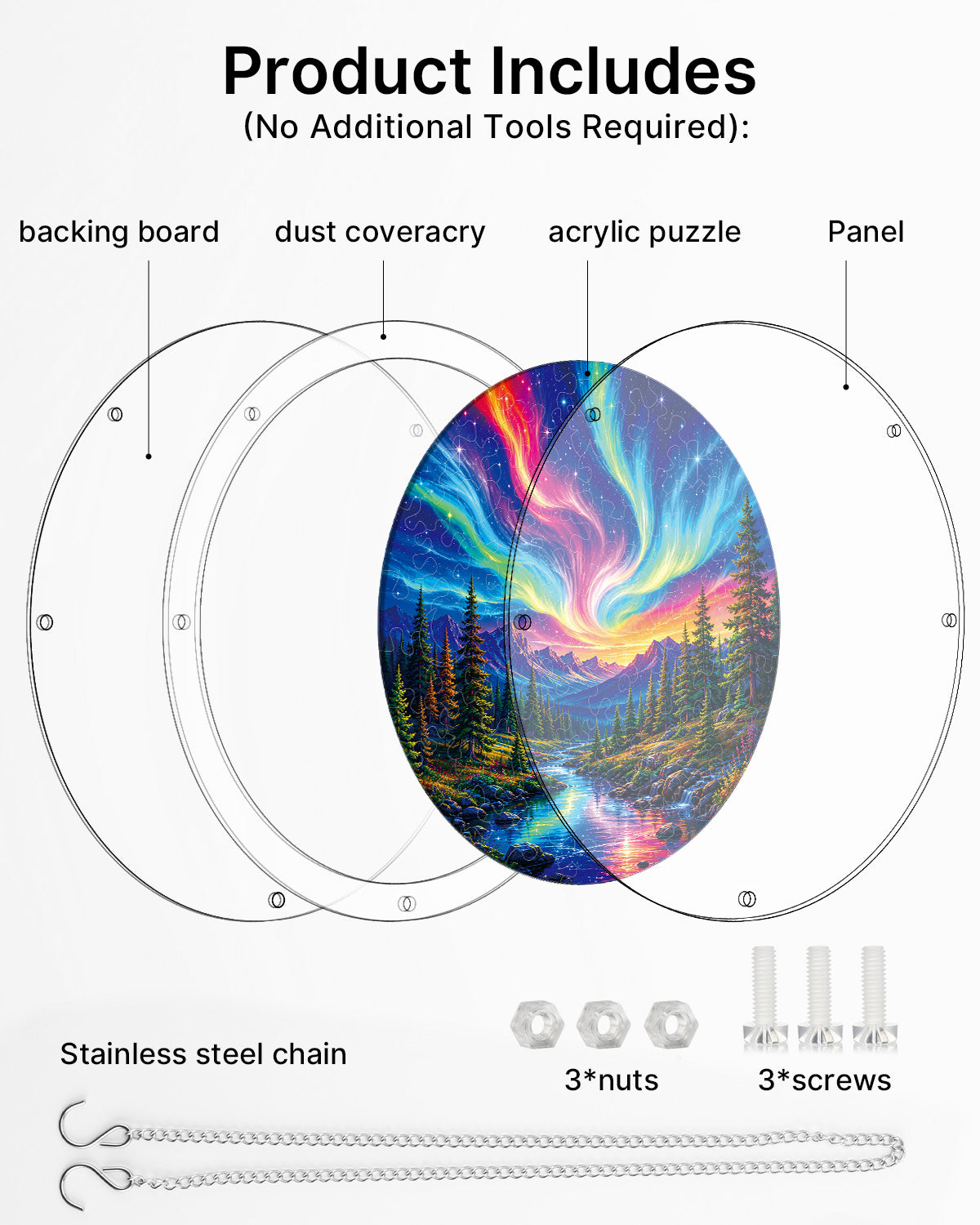 kaayee-suncatcher-puzzle-aurora-mountain-fensterbild-m-20-8-cm image 6