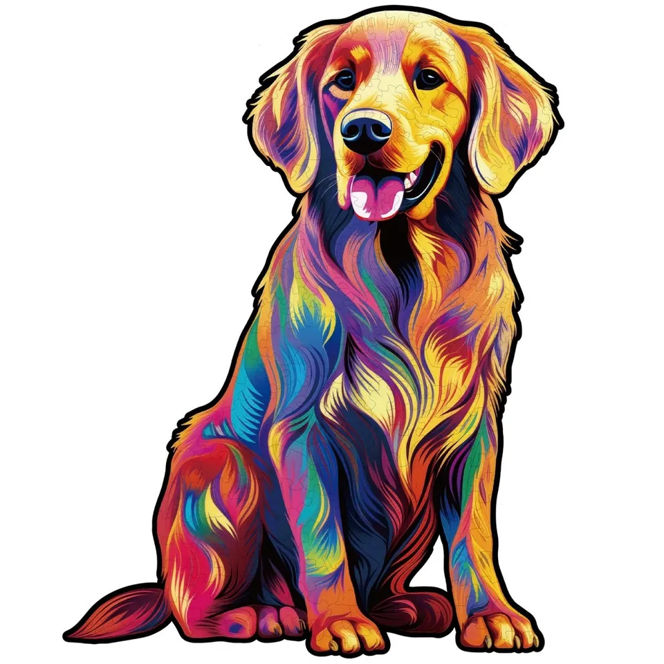 kaayee-wooden-puzzle-golden-retriever-holzpuzzle-medium-hund image 1