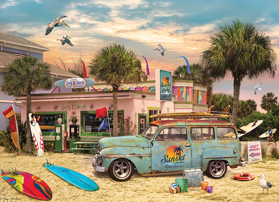 cobble-hill-1000-piece-surf-shack-puzzle-1000-teile-strand image 2
