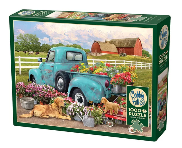 cobble-hill-flower-truck-1000-teile-puzzle-blumen image 1