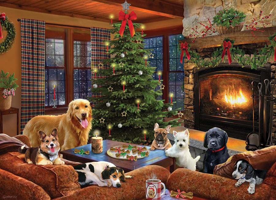 cobble-hill-furry-festivities-puzzle-500-teile-weihnachten image 2