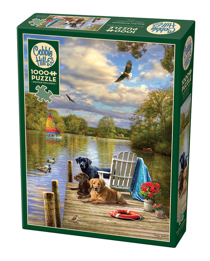 cobble-hill-1000-piece-dog-day-afternoon-puzzle-1000-teile-hunde image 1