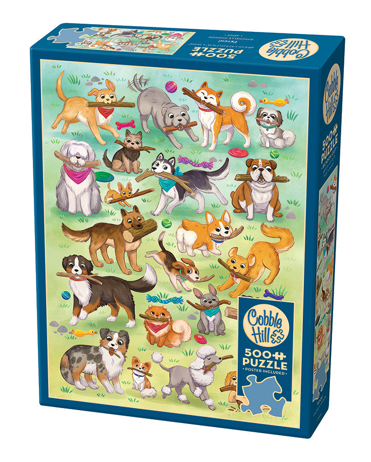 cobble-hill-fetch-puzzle-500-teile-hunde-portrait image 1