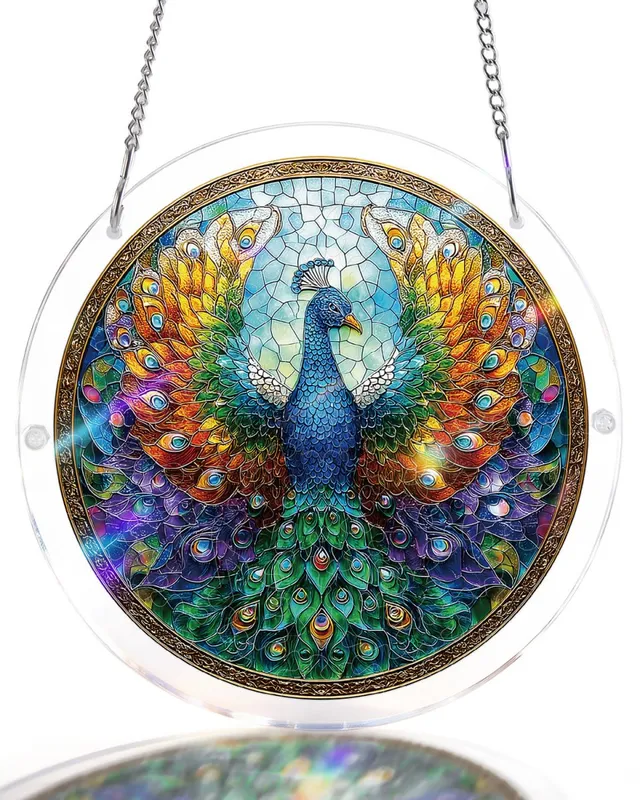 kaayee-suncatcher-puzzle-peacock-of-radiance-acrylpuzzle-small image 1