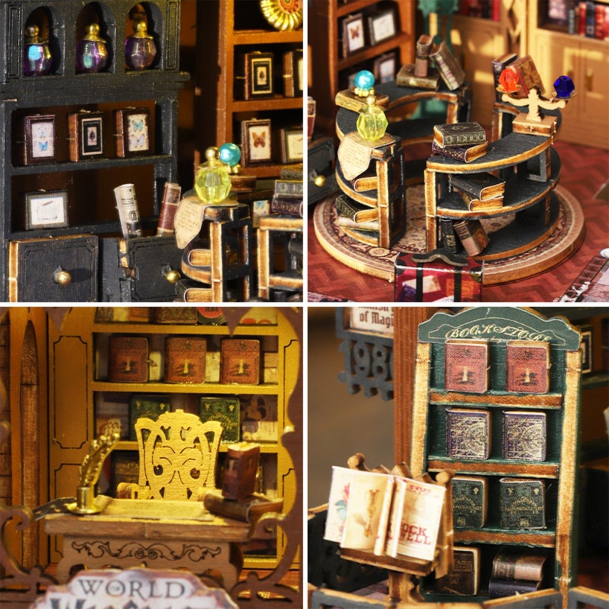 kaayee-twilight-book-city-miniaturhaus-diy-buchladen-mit-licht image 5
