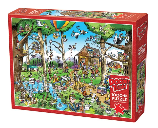 cobble-hill-1000-teile-puzzle-doodletown-birdwatcher image 1