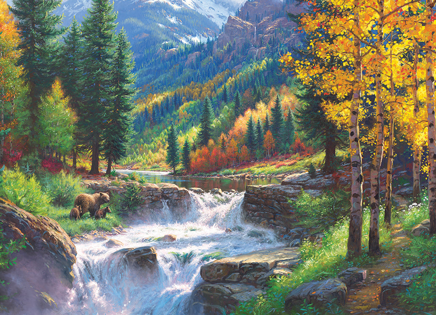 cobble-hill-500-piece-bear-falls-puzzle-500-teile-b-ren image 2
