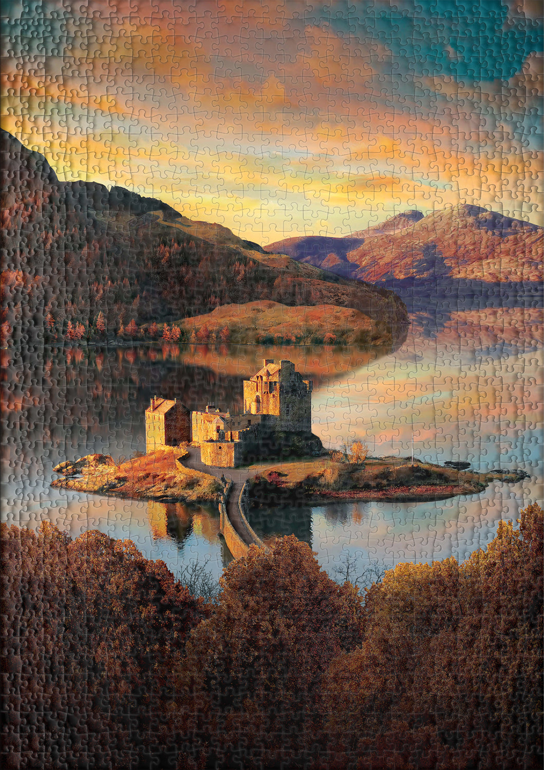 ulmer-puzzleschmiede-puzzle-1000-teile-eilean-donan-castle image 2